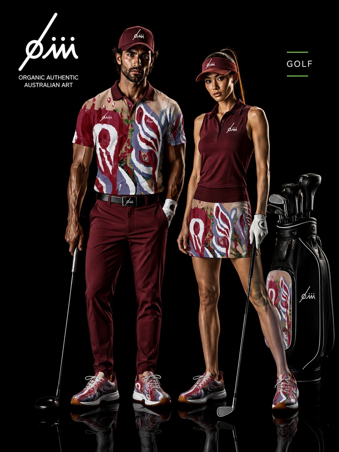 Crimson Flow golf collection