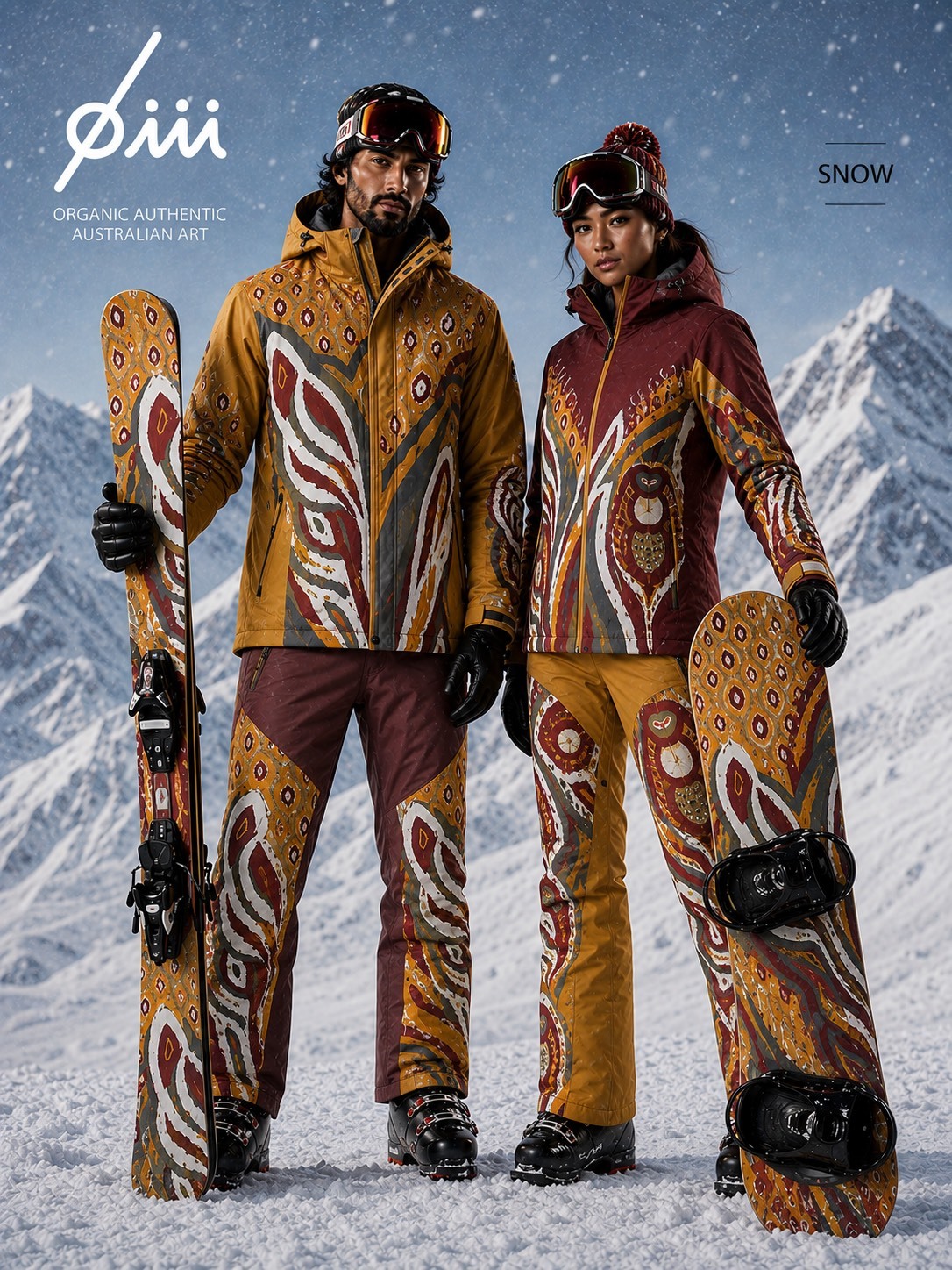 Ochre snow collection