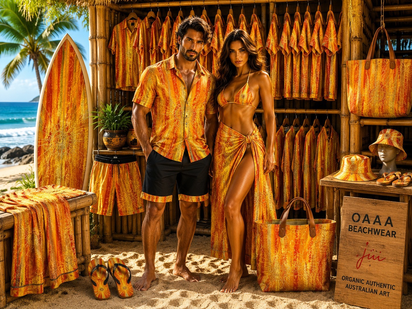 Sunburst beachwear